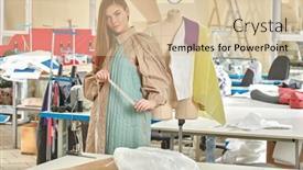  Presentation with design fashion - Theme consisting of young-stylish-fashion-designer-creates background and a lemonade colored foreground