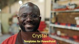  Presentation with black man - Presentation theme consisting of young-successful-black-man background and a tawny brown colored foreground