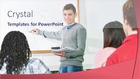  Presentation with legal - Cool new presentation with young-teacher-at-the-legal backdrop and a sky blue colored foreground