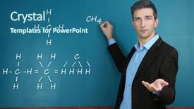  Presentation with chemical - Colorful slide deck enhanced with  backdrop and a  colored foreground