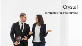  Presentation with team - Colorful presentation enhanced with young team of lawyers indoors backdrop and a white colored foreground