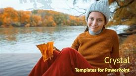  Presentation with teenage girl - PPT layouts consisting of young-teenage-girl-posing and a  colored foreground