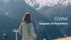  Presentation with walking nordic - Presentation having young-teenage-girl-walking background and a ocean colored foreground