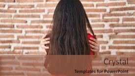  Presentation with self love - Presentation featuring young-teenager-girl-standing-over background and a tawny brown colored foreground