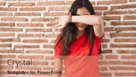  Presentation with sad girl - 