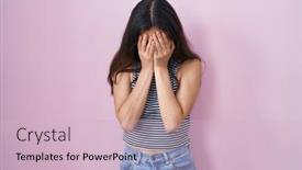  Presentation with sad girl - Theme consisting of young-teenager-girl-wearing-casual background and a lemonade colored foreground