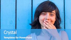  Presentation with teen girl - Amazing theme having young teenagers - teen girl covers her mouth backdrop and a teal colored foreground
