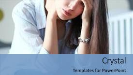  Presentation with young children - Beautiful presentation theme featuring bed near children's cot backdrop and a light blue colored foreground