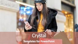  Presentation with tourist - PPT theme featuring young tourist girl in milan background and a  colored foreground