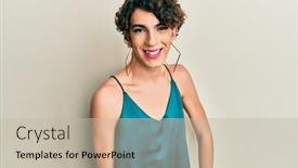  Presentation with transgender - Cool new slide set with young-transgender-man-wearing-make backdrop and a mint green colored foreground