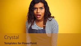  Presentation with transgender - Presentation design featuring young-transsexual-transgender-chef-woman background and a gold colored foreground