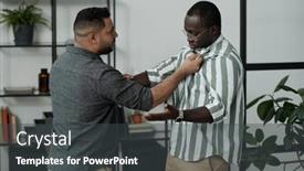  Presentation with violent - PPT theme consisting of young-violent-hispanic-man-menacing background and a dark gray colored foreground