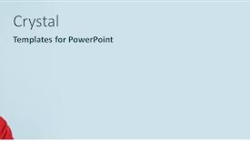  Presentation with red white blue - Presentation theme enhanced with young-white-man-wearing-red background and a sky blue colored foreground