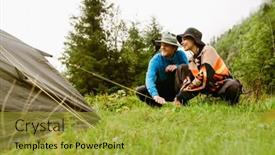  Presentation with hiking mountain - 