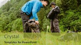  Presentation with hiking mountain - 