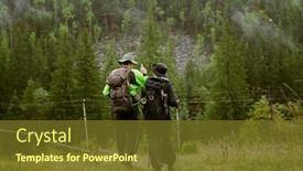  Presentation with mountain hiking - 