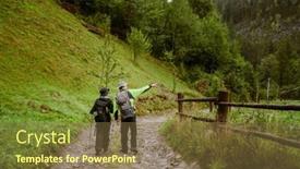  Presentation with hiking mountain - 