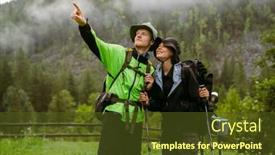  Presentation with hiking mountain - 