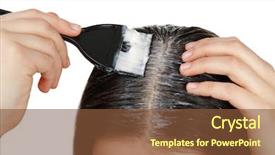  Presentation with coconut oil - Amazing presentation theme having young woman applying coconut oil backdrop and a tawny brown colored foreground