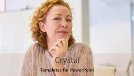  Presentation with career - Presentation design consisting of young-woman-as-a-confident background and a  colored foreground