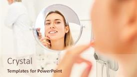  Presentation with trauma and plastic surgery - Slide deck consisting of young-woman-as-a-patient background and a lemonade colored foreground