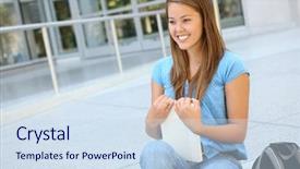  Presentation with school building - Cool new slides with up syringe on and lung backdrop and a white colored foreground.