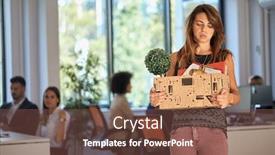  Presentation with woman sad - Theme featuring young-woman-being-sad background and a tawny brown colored foreground