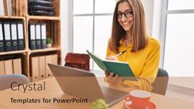  Presentation with business book - 