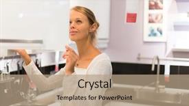  Presentation with modern color - Amazing slide set having food baking biscuit nutrition breakfast backdrop and a coral colored foreground