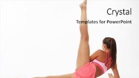 Presentation with woman sport - Beautiful PPT layouts featuring awana - sport fitness and yoga concept backdrop and a white colored foreground