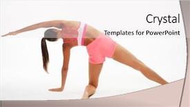  Presentation with mother doing yoga kids - Colorful PPT layouts enhanced with awana - young woman doing yoga asanas backdrop and a  colored foreground