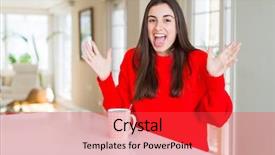  Presentation with winner cup - Slide set having drinking a cup of black background and a red colored foreground