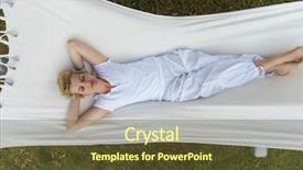  Presentation with free - Colorful PPT layouts enhanced with young woman enjoying free time backdrop and a tawny brown colored foreground