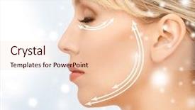  Presentation with health money insurance concept - Presentation design consisting of seagull resting on a floating island in the river background and a lemonade colored foreground