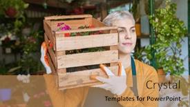  Presentation with flower woman - 