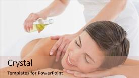  Presentation with young - Cool new presentation theme with happy parenthood nice delighted happy man standing in the kitchen with his daughter and smiling while being in a good mood backdrop and a light gray colored foreground