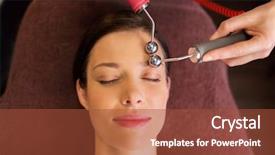  Presentation with needle - Amazing presentation having young woman having needle free backdrop and a  colored foreground