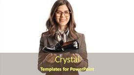  Presentation with black woman - Presentation consisting of young-woman-holding-a-black background and a tawny brown colored foreground