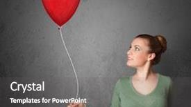  Presentation with sexy santa woman red - Presentation theme having young woman holding a red background and a gray colored foreground