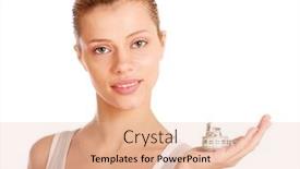  Presentation with tape measure - Presentation design featuring young woman holding a tape measure background and a lemonade colored foreground