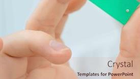  Presentation with holding hands - Theme enhanced with young-woman-holding-lab and a coral colored foreground