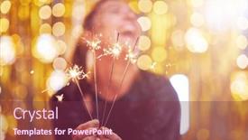  Presentation with gold sparkle - 