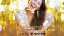  Presentation with gold sparkle - 