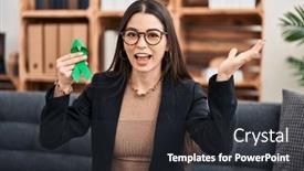  Presentation with ribbon green - 