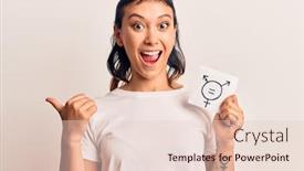  Presentation with transgender - Cool new theme with young-woman-holding-transgender-symbol backdrop and a lemonade colored foreground