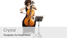  Presentation with black woman - Slide set consisting of young-woman-in-a-black background and a light gray colored foreground