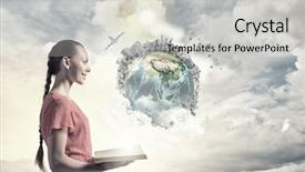  Presentation with nasa - Cool new slide deck with young woman in red dress with book in hand elements of this image are furnished by nasa backdrop and a light gray colored foreground