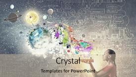  Presentation with nasa - Cool new presentation theme with literacy - young woman in red dress backdrop and a lemonade colored foreground