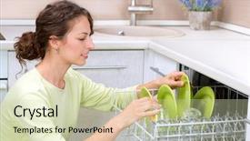  Presentation with wash - Theme having business man working at office background and a  colored foreground.