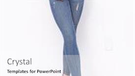  Presentation with black woman - Colorful slides enhanced with young-woman-in-white-shirt backdrop and a sky blue colored foreground